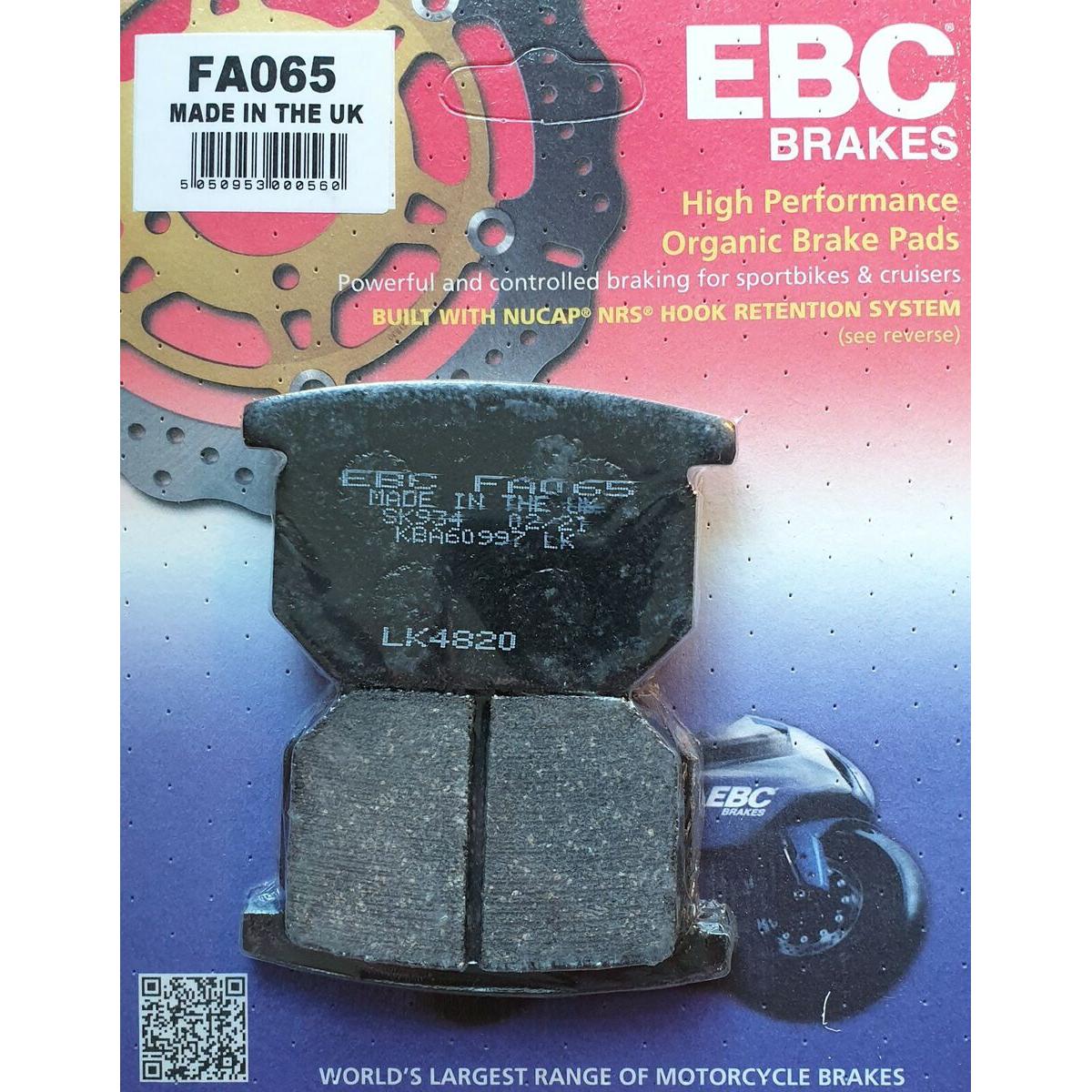 Brake Pad Fa Series Organic FA065
