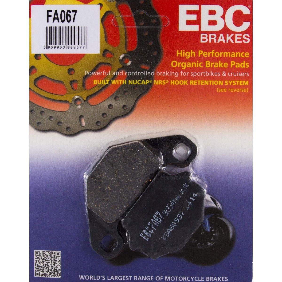 Brake Pad Fa Series Organic FA067