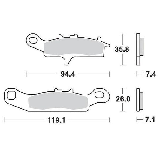 Brake Pad Racing 095411
