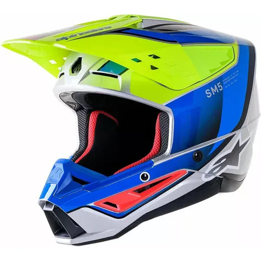 Supertech M5 Sail Helmet Blue/Hi-Viz Yellow/Grey