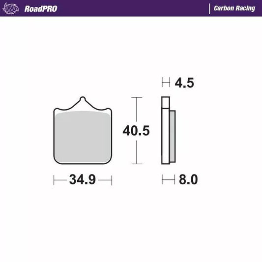 Brake Pad Carbon Racing 407506