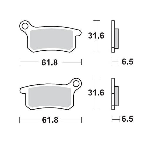 Brake Pad Racing Gp 094612