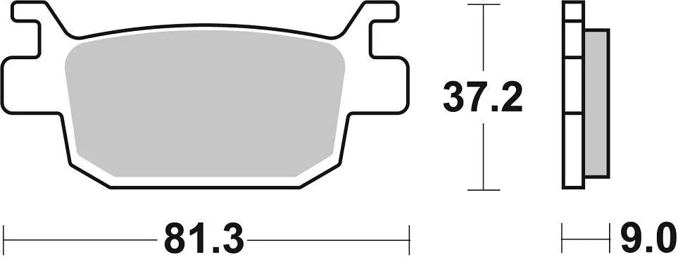 BRAKE PAD CAR/CER