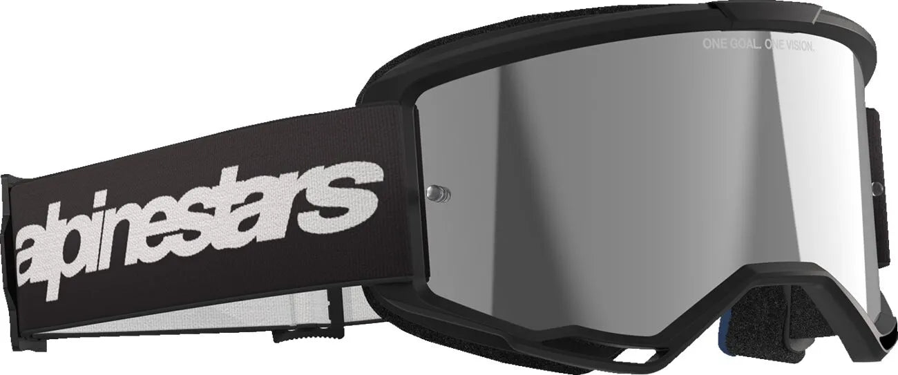 GOGGLE VISION 3 WORDMARK BLK MIRROR-SIL