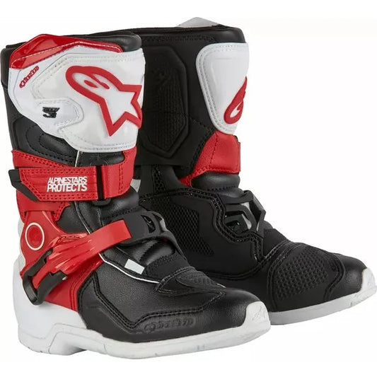 Kids Tech 3S Boots Red/White/Black