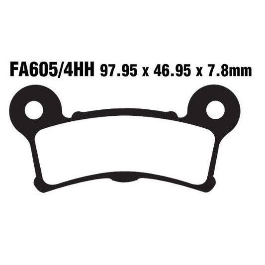 Brake Pad Fa-Hh Series Sintered Metal FA605/4HH