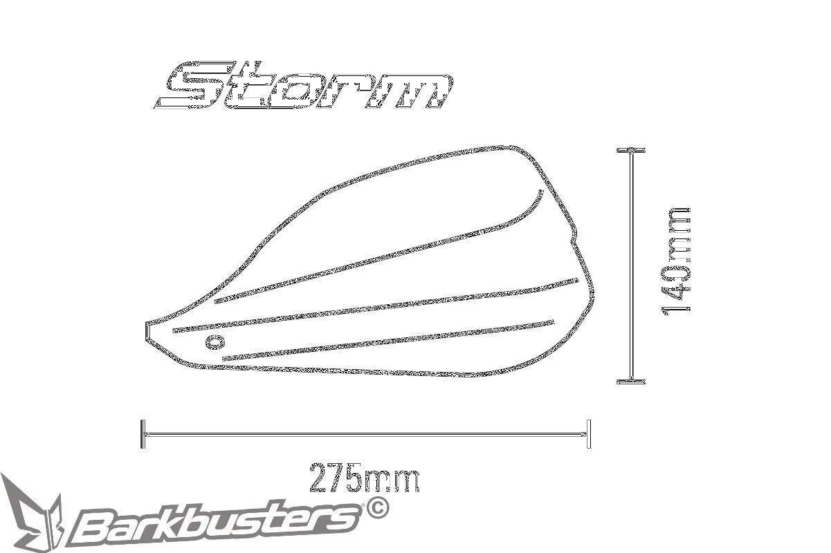 HANDGUARD STORM HOLLOW BK