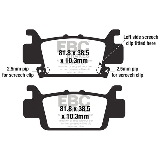 Brake Pad Tt-Series Carbon Offroad FA703TT