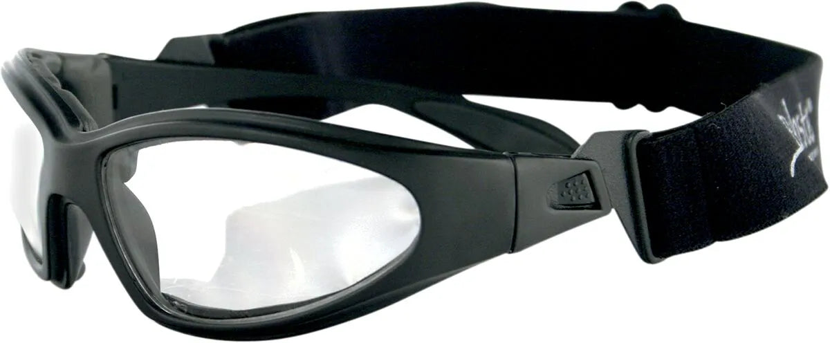 SUNGLASSES CONVERTIBLE GXR BLACK W/ CLEAR LENS