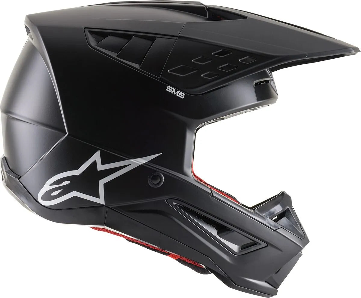 HELMET SM5 SOLID BLACK 2X