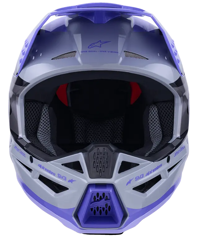HELMET SM3 JETTSON GRAY/PUR/BLK L