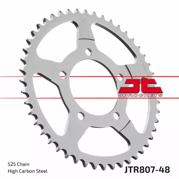 Sprocket Rear 48T 525 Blk Jtr807.48Zbk
