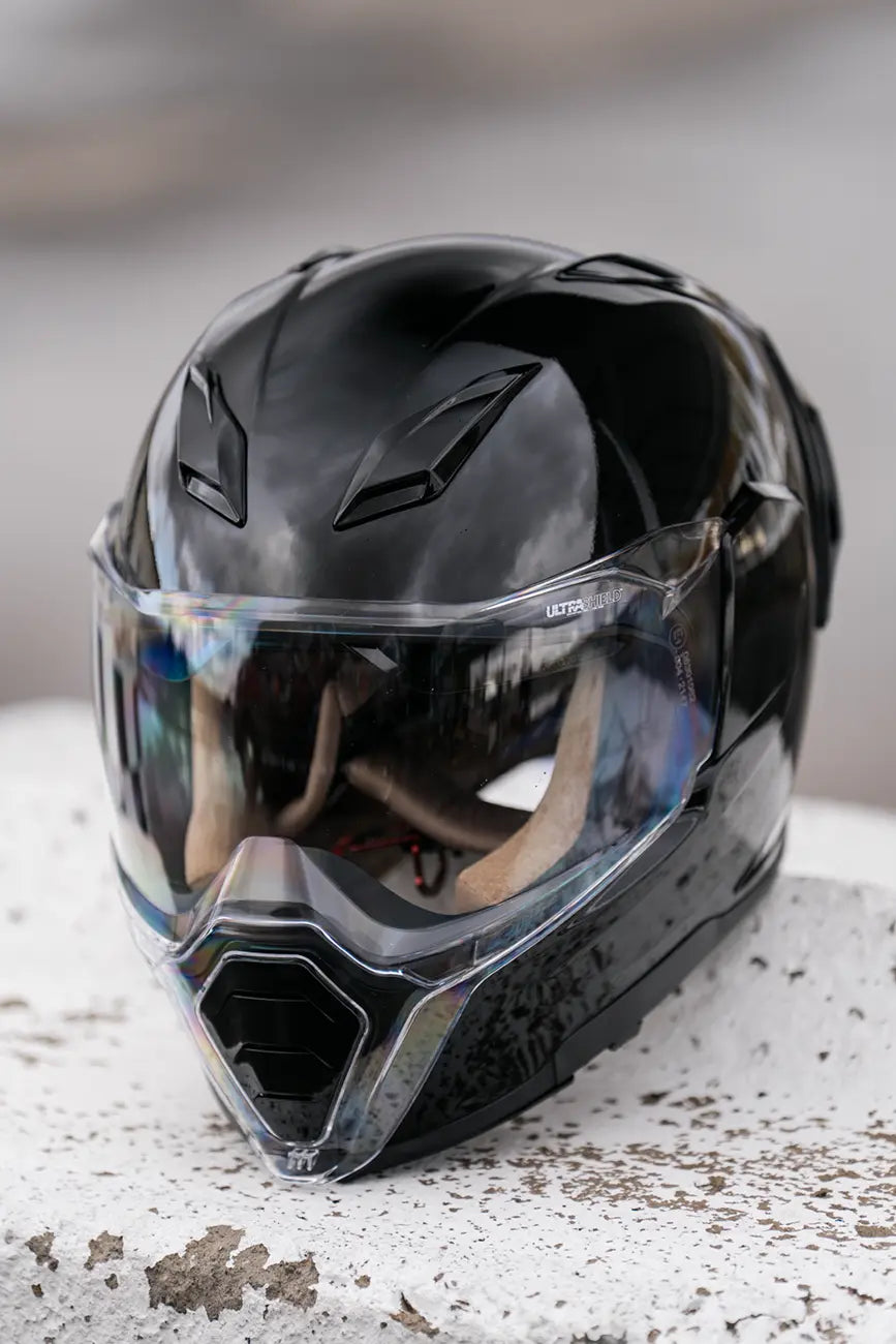 HELMET ULTRAFLITE GLOSS BLACK 2X