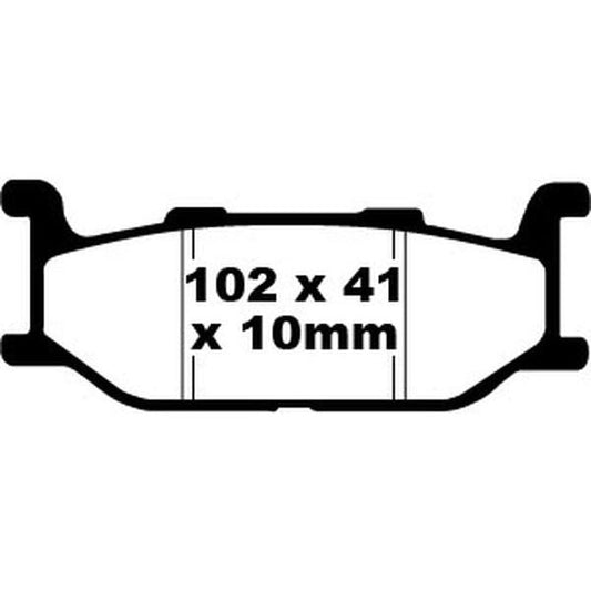 Brake Pad Sfa Series Organic SFA179