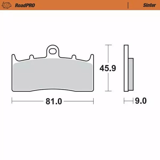 Brake Pad Sinter Front 405901
