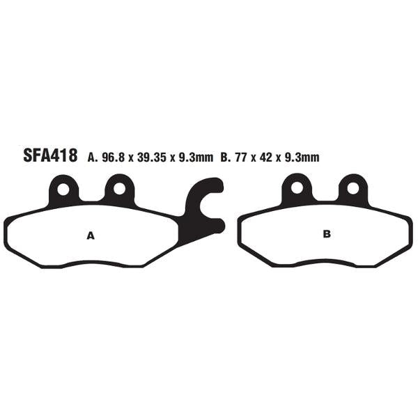 Brake Pad Sfa-Series Organic Scooter SFA416