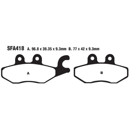 Brake Pad Sfa-Series Organic Scooter SFA416