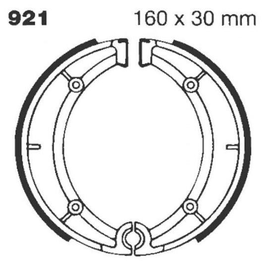 Brake Shoe Plain Series Organic 921
