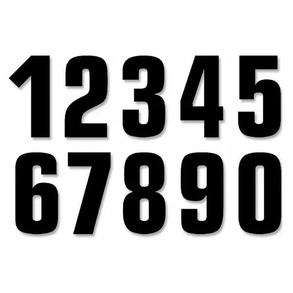 Numbers #0-9 16X7Cm Bk 5048/20/0-9