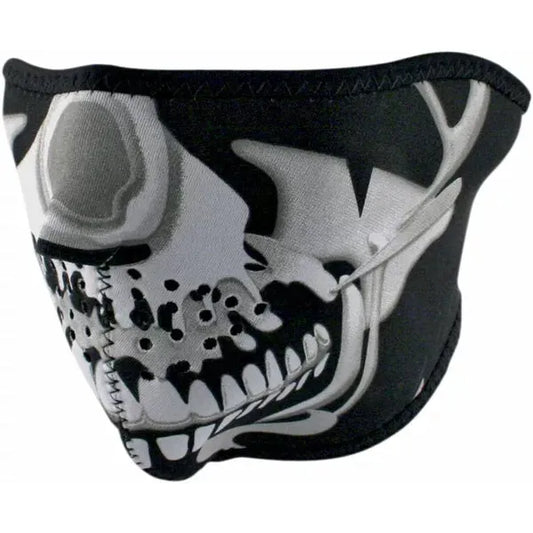 Half Mask Chrome Skull Wnfm023H