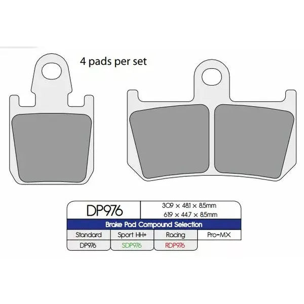 Brake Pad Sinter Dp976