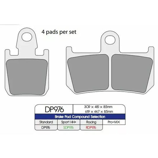 Brake Pad Sinter Dp976