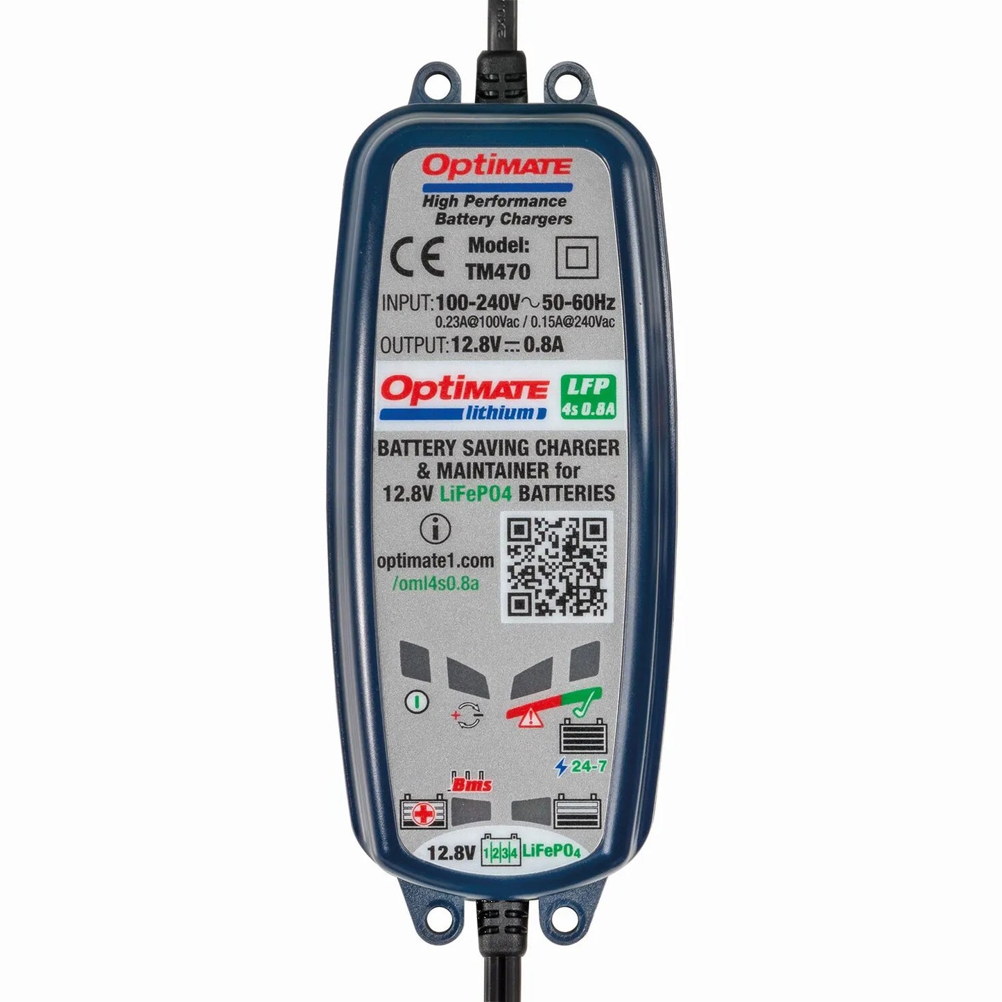 CHARGER OPT LITHIUM 0.8A