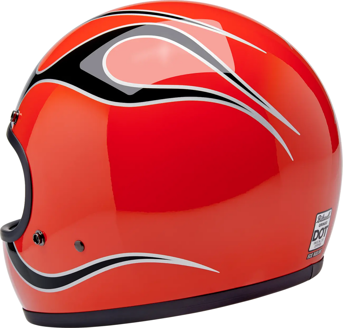 HELMET GRINGO COMPETITION ORANGE FLAMES LG