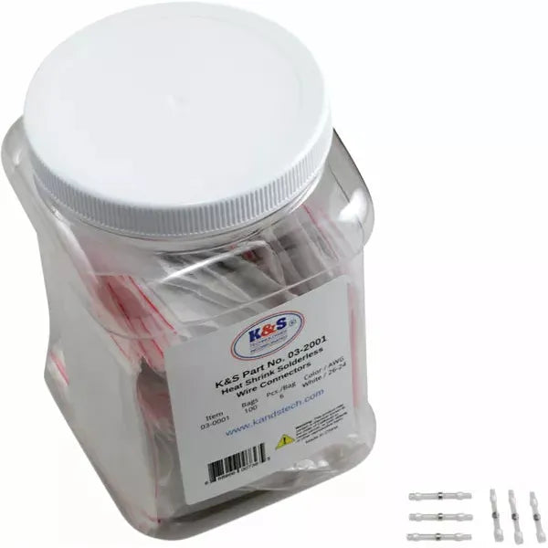 Wire Conn 100Pk Awg26-24 03-2001