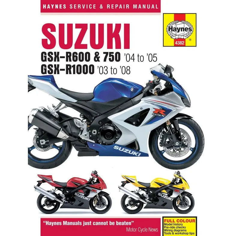 Suzuki Gsx-R6/750(04-05)R Manual