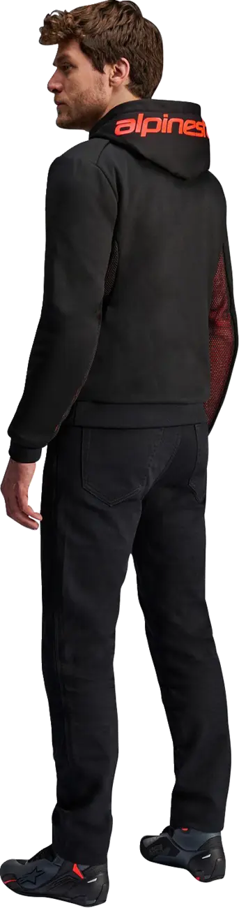 JACKET/HOODIE CHROME AIR BLK/RED 2XL