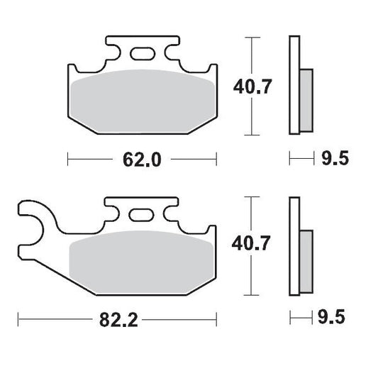 Brake Pad Racing 095011