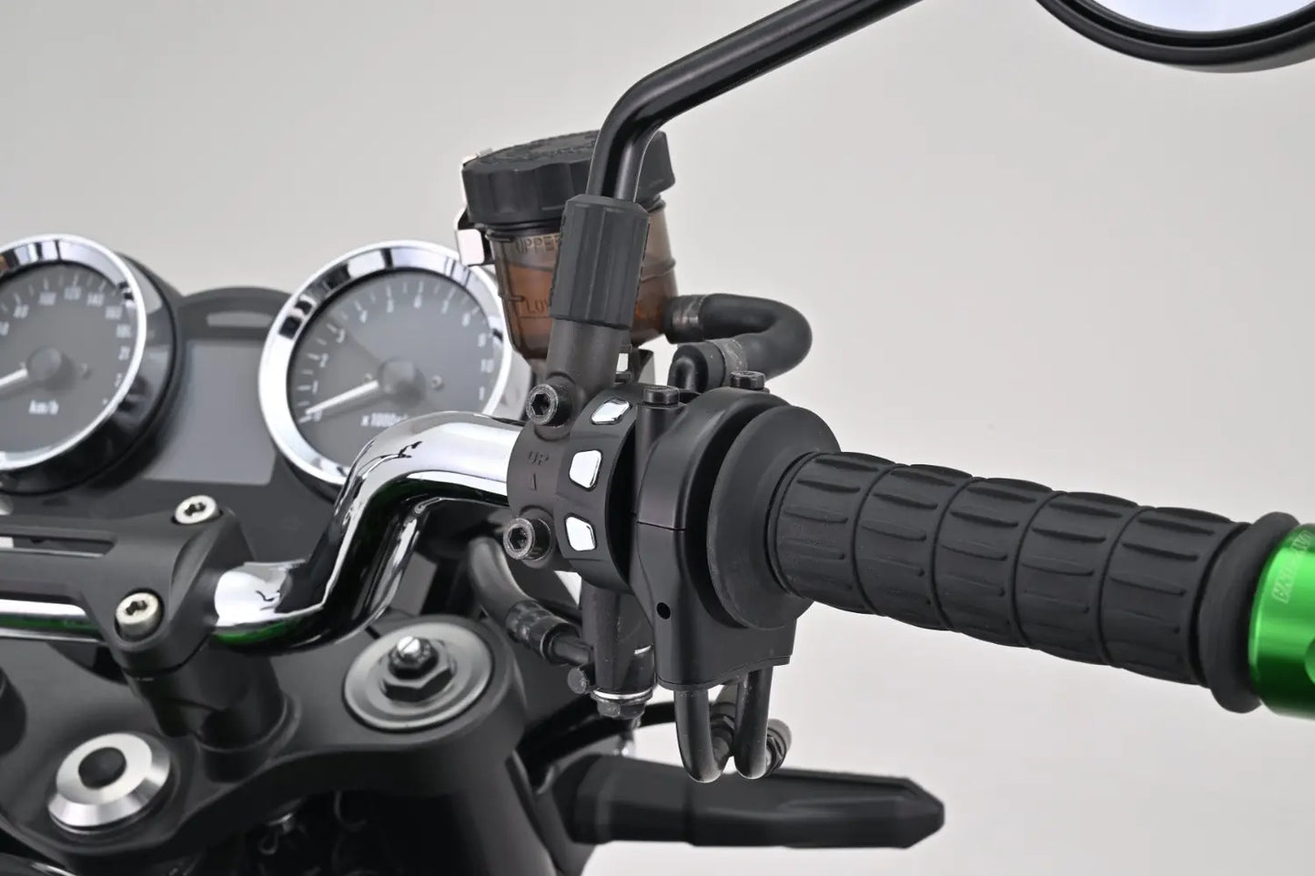 HANDLEBAR SWITCH 3-BUTTON CNC ALUMINIUM CHROME BUTTON