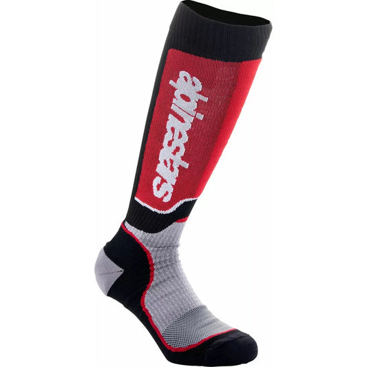 Youth MX Plus Socks Red/Grey