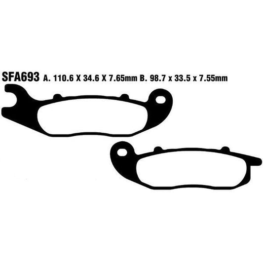 Brake Pad Sfa-Series Carbon Scooter SFAC681