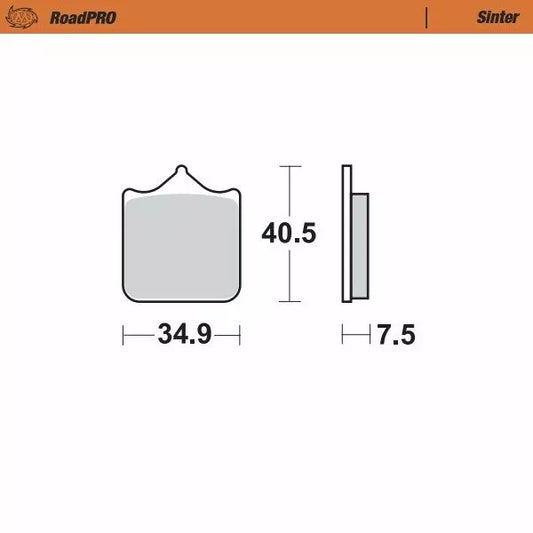 Brake Pad Sinter Front 405501