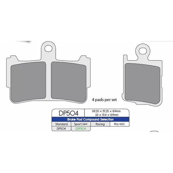 Brake Pad Sinter Sport Sdp504Hh+