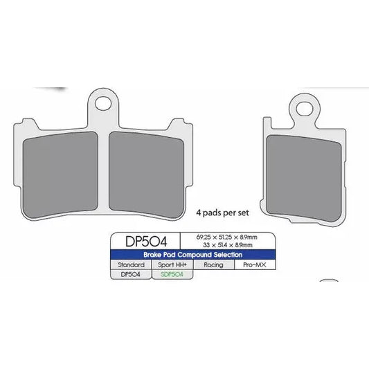 Brake Pad Sinter Sport Sdp504Hh+