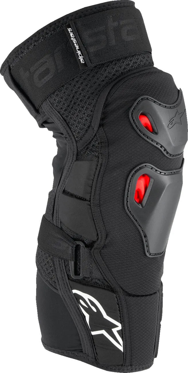 KNEE GUARD BIOPRO BLK/RD/WHT L/XL