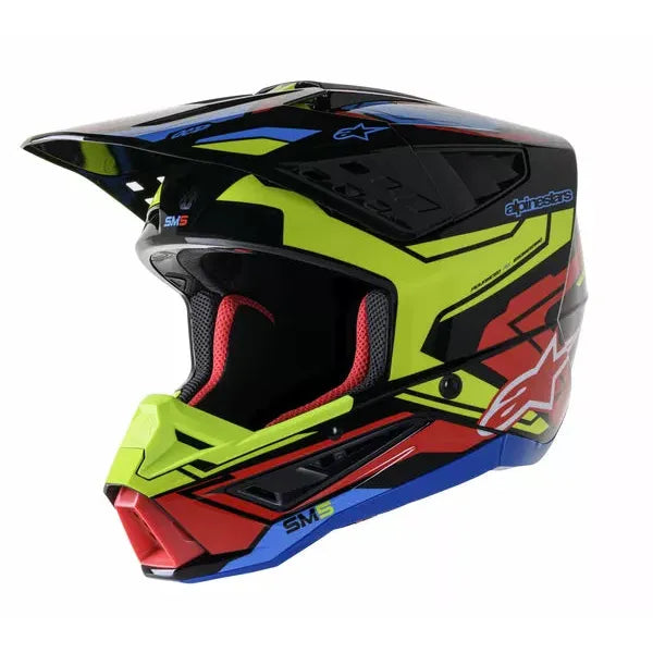 Supertech M5 Action 2 Helmet Black/Hi-Viz/Red/Blue