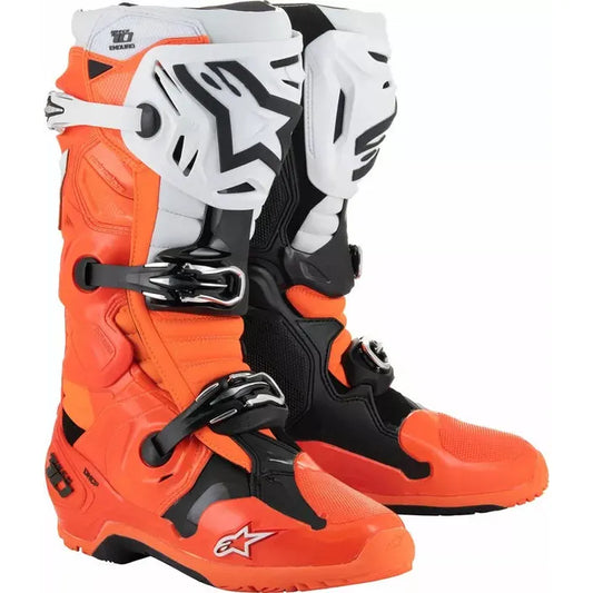 Tech 10 Enduro Boots White/Orange/Black
