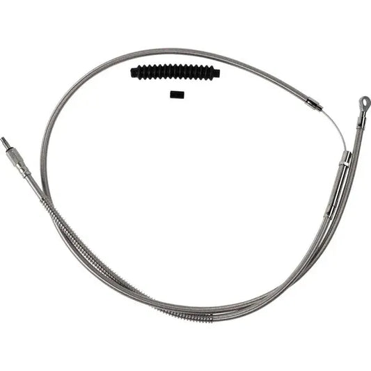 Clutch Cable  Stnls Braid +