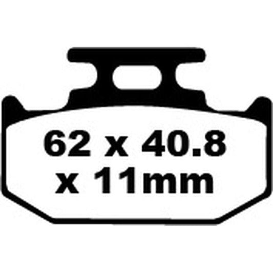 Brake Pad Fa-Tt Series Carbon Fiber Offroad FA152/2TT