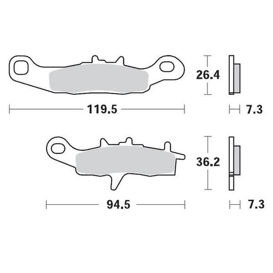 Brake Pad Racing Gp 093912