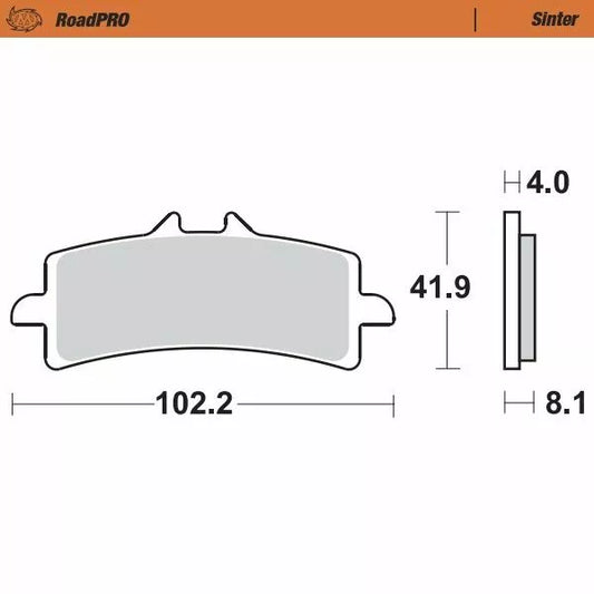 Brake Pad Sinter Front 408101