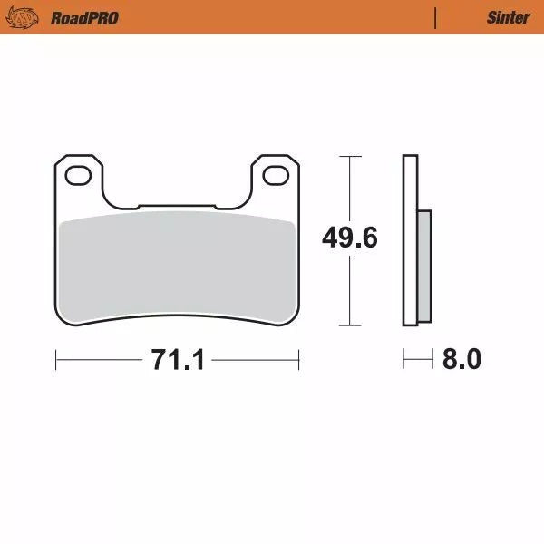 Brake Pad Sinter Front 406301