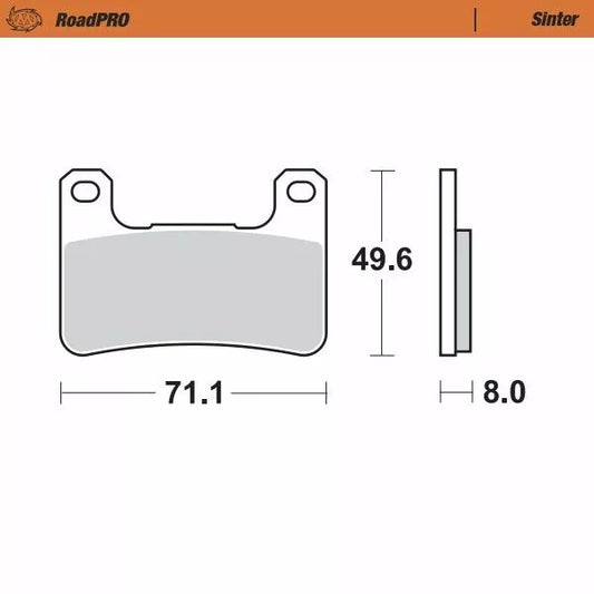Brake Pad Sinter Front 406301