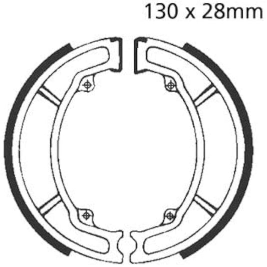 Brake Shoe Plain Series Organic 820