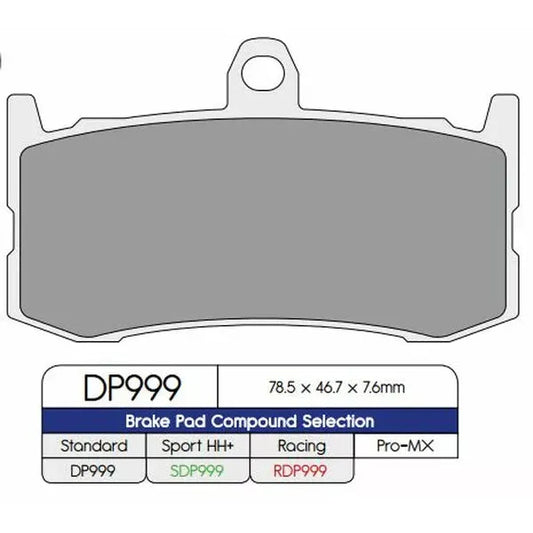 Brake Pad Sinter Race Rdp999