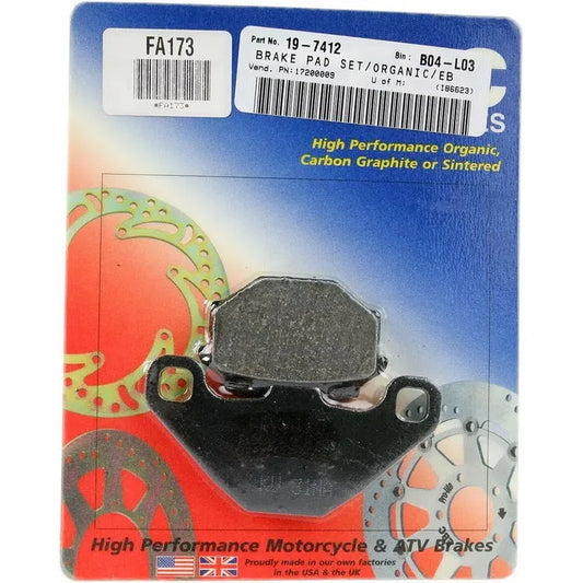 Brake Pad Fa Series Organic FA173